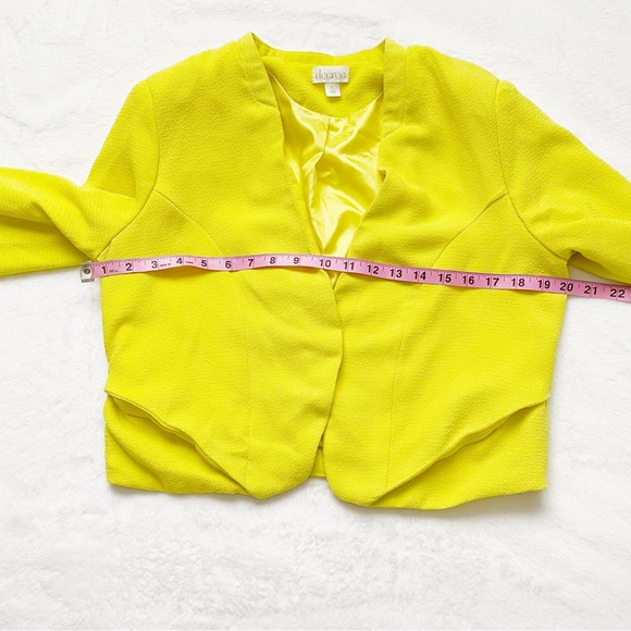 Neon Yellow Cropped Jacket - Picture 8 of 11